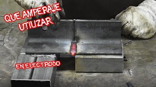 Que AMPERAJE usar para SOLDAR con ELECTRODO [upl. by Ecinuahs]