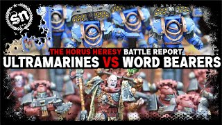 Ultramarines vs Word Bearers  The Horus Heresy Battle Report [upl. by Shirleen]