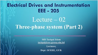 Lecture – 02Threephase system Part 2 DulalCSEcode  CSE amp Green University [upl. by Roswell959]