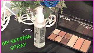 DIY Makeup Setting Spray with only TWO INGREDIENTS  Giveaway week [upl. by Aneetsirk]