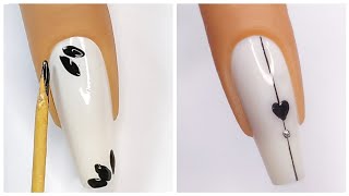 Unhas decoradas simples passo a passo com palito [upl. by Bixler]