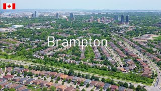 BRAMPTON Ontario Canada  Drone View 4K footage [upl. by Clive]