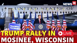 Trump LIVE  Donald Trump Holds Rally In Mosinee Live  Trump Speech Live  Trump vs Harris  N18G [upl. by Julianne]