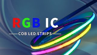 COB RGB Addressable LED Strip Lights [upl. by Ydnyc783]