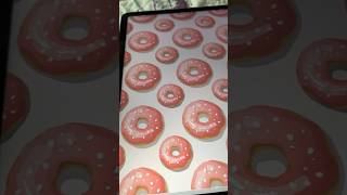 Donut pattern🍩Process in Procreate procreate illustration pattern foodart artprocess artist [upl. by Meibers363]