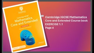 Part 2 Cambridge IGCSE Mathematics Core and Extended Course book Exercise 11 Page 4 [upl. by Ez308]