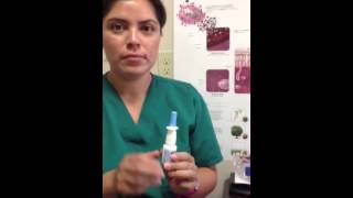 Nasal spray use correct technique [upl. by Mirabel]