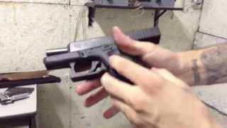 Atirando com a Pistola Glock G28 Cal 380 Baby Glock [upl. by Oilalue]