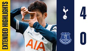 TOTTENHAM HOTSPUR 40 EVERTON  PREMIER LEAGUE EXTENDED HIGHLIGHTS  HEUNGMIN SON AT THE DOUBLE [upl. by Edaj904]