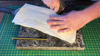 Fiskars Machete Sheath Part 2 Wet Forming the Rawhide [upl. by Kincaid]