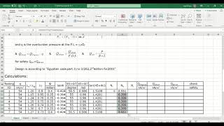 CES 457 Geotechnical Analysis Using Computers Calculation of Bearing Capacity [upl. by Junette]