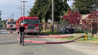 Residential fire in Burien on Friday April 23 2021 [upl. by Oloapnaig]