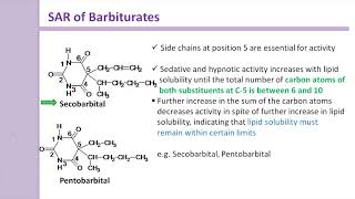 Barbiturates Structural activity relationship SAR [upl. by Hsoj543]