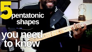 5 Pentatonic Scale Shapes  Solo amp Improv [upl. by Yrneh859]