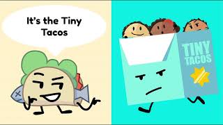 Taco Sings The Tiny Tacos Song  BFDI AI Cover [upl. by Edasalof484]