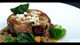 Veal Ballotine with Farro Risotto and Olive Oil  Potluck Video [upl. by Leivad]