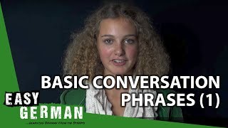 Easy German  Basic Conversation Phrases 1 [upl. by Heinrick722]