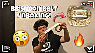 BB SIMON DESIGNER BELT UNBOXINGREVIEW  TRY ON 🔥 [upl. by Marin698]