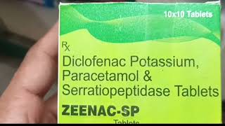 Zeenac sp tablet uses in hindi  zeenac sp tablet price  neenac sp tablet dose  painkillers [upl. by Aneem]