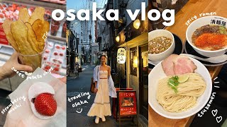 osaka vlog 🇯🇵 kuromon market street food perfect hotel location local shops exploring namba area [upl. by Aydin]