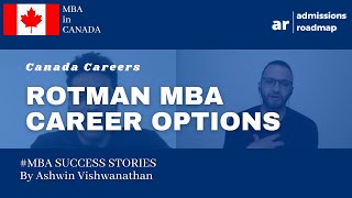 Rotman MBA careers for Indians  MBA internships amp Jobs in Canada [upl. by Amre]