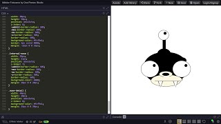 ASMR Programming  NIBBLER from FUTURAMA in HTML amp CSS  No Talking [upl. by Grenier349]