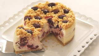 Cherry Crumble Cheesecake  Sophia [upl. by Bathsheb]