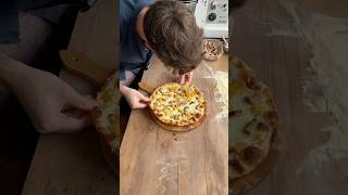 PIZZA TONDA ROMANA pizza food pizzaromana crunch [upl. by Kerred]