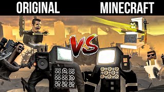 skibidi toilet 47 original VS minecraft [upl. by Rodriguez]