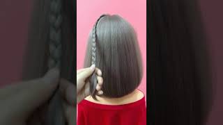 back to school hairstyles  easy hairstyleBeautiful and simple hairstyle for short hair [upl. by Lewert]