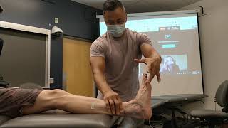 How do you measure ankle range of motion with a Goniometer [upl. by Nagaek]