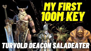 Turvold Deacon Saladeater  Personal Best 100M UNM Clan Boss Team  21 Unkillable UNMNMBrutal [upl. by Rubetta]