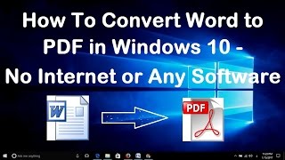 How to Convert PDF to DOCX PDF to Word File Without Installing Any Software On your Computer [upl. by Ecenahs199]