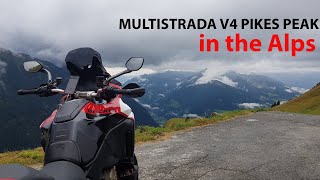 Ducati Multstrada v4 Pikes Peak Crossing the Alps [upl. by Adiaroz]