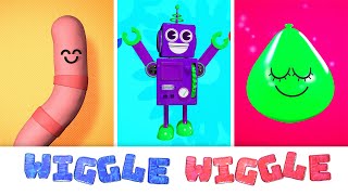 WIGGLE WIGGLE  Dance along video for toddlers [upl. by Fay]