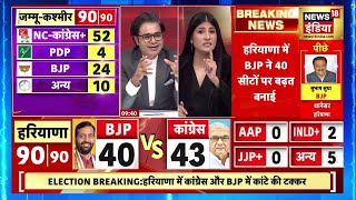 Jammu KashmirHaryana Election Vote Counting LIVE  Breaking News । BJP vs Congress  Result LIVE [upl. by Eile971]