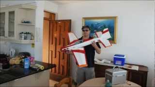 Extra 300 Large Foamy Maidening Wing Flutter [upl. by Netloc]