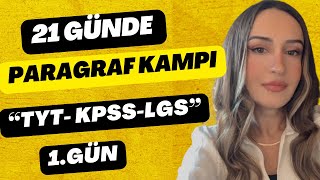 21 GÜNDE PARAGRAF KAMPI  TAKTİKLERLE  TYTKPSSLGS 2024  1GÜN [upl. by Mcbride157]