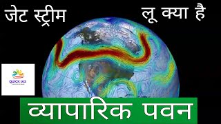 स्थायी पवने  व्यापारिक पवने जेट स्ट्रीम स्थानीय पवनेgeography bpsc uppcs upsc wind [upl. by Neoma]