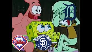 MLB Teams portrayed by Spongebob 2017 [upl. by Matuag]