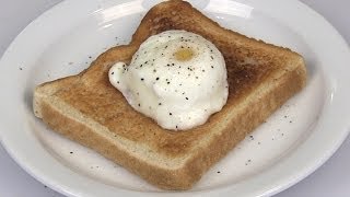 NO Fail Microwave Perfect Poached Egg Recipe [upl. by Eynahpets638]