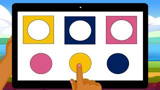 Color Matching Game Learn Shapes and Colors Matching Preschool [upl. by Airelav]