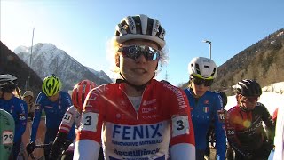 Cyclocross Val di Sole Women Elite 50fps 10 Dec 2023 [upl. by Zadack]