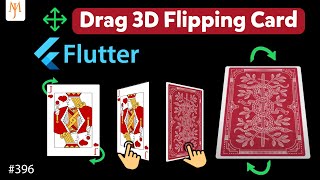 Flutter Tutorial  FlipRotate 3D Image Object By Drag Gestures  Flipping Card GestureDetector [upl. by Ramor576]