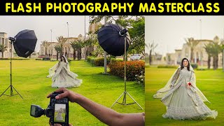 How to Use Single or Dual Flash Light with Setting in Wedding PhotographyFashion Photography at HSS [upl. by Sammy]