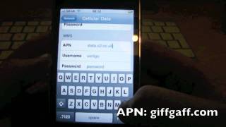 How to set up giffgaff internet on any iPhone or iOS For newer iOS devices check the description [upl. by Arua]