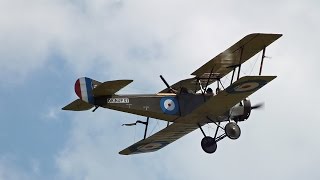 Sopwith 1½ Strutter  Fokker EIII Airshow Holic 2014 [upl. by Atinuj895]