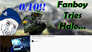 Playstation Fanboy Tries Halo Infinite and Gets Mad Cause He Sucks at it [upl. by Darrow]