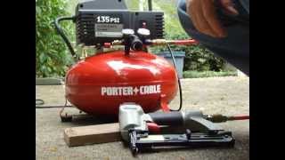 Porter Cable  Pancake Compressor  135 PSI  Demonstration [upl. by Inaleon]