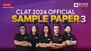 CLAT 2024 Sample Paper 3  Question amp Answers  CLAT 2024 Preparation [upl. by Ahtnams]